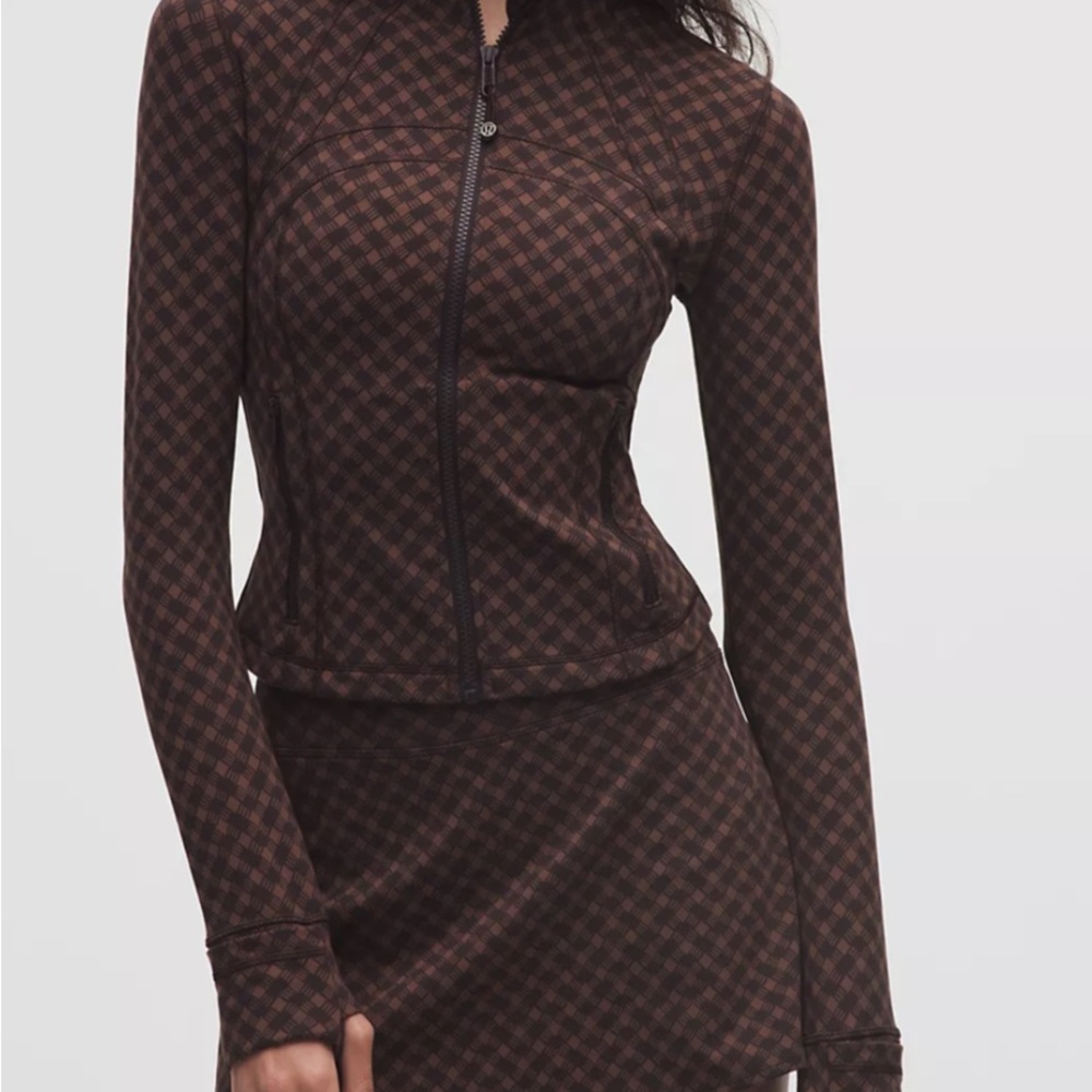 Viral Lululemon Define Cropped Jacket Jaquard (Sequoia Brown)